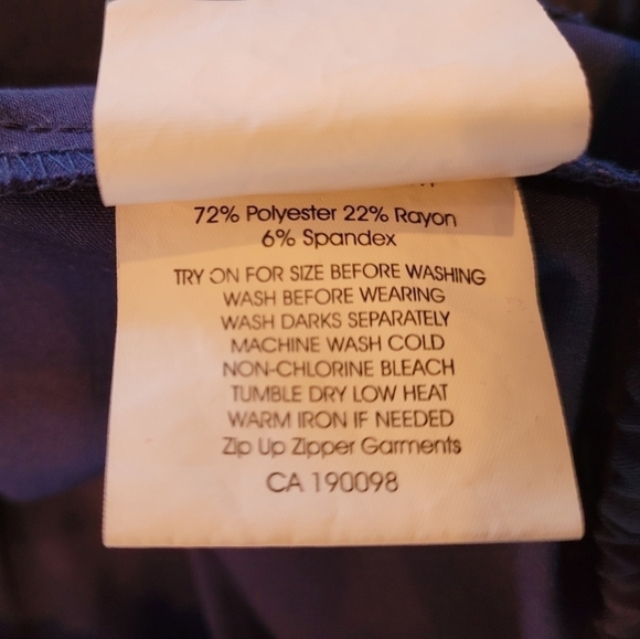 EXCEL Navy Blue Scrub Pants, Size Large Petite - Picture 6 of 8